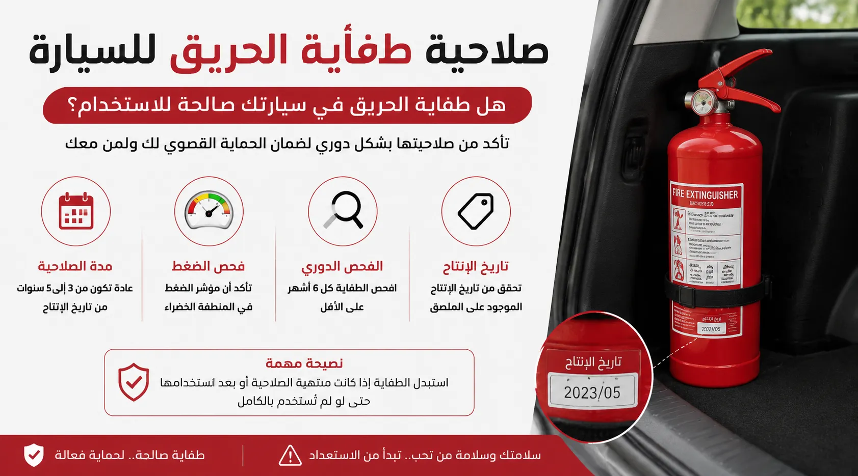 Car Fire Extinguisher Validity